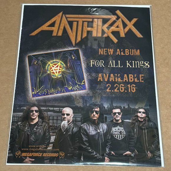 ANTHRAX - FOR ALL KINGS - 2016 Promo Print Advertisement - Picture 1 of 1